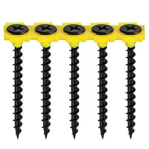 3.5 x 25 Collated Coarse Thread Drywall Screw - BLK