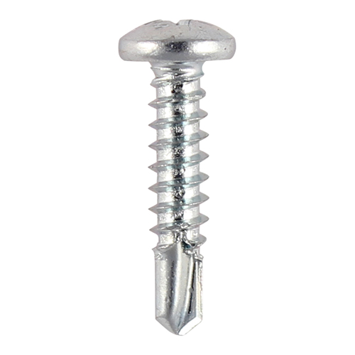 6 x 1 Pan Head Self Drill Screw - BZP