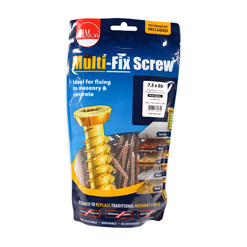 7.5 x 80 Multi-Fix Concrete Screw - ZYP