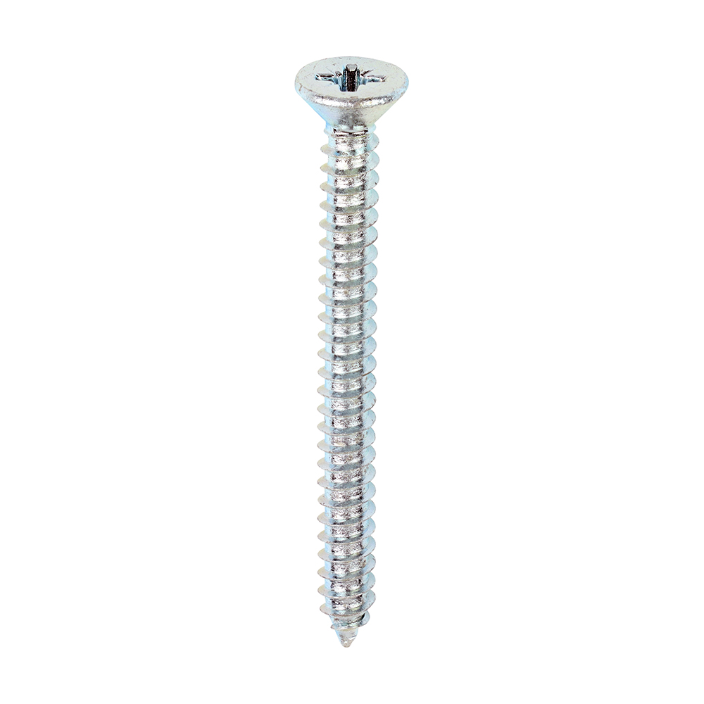 10 x 2 Self-Tapping Screws PZ2 CSK Zinc