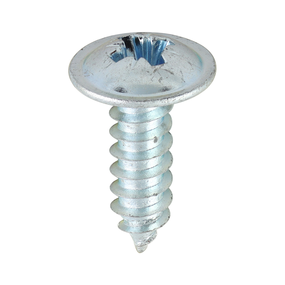 8 x 1/2 Self-Tapping Screw PZ2 FLG - BZP