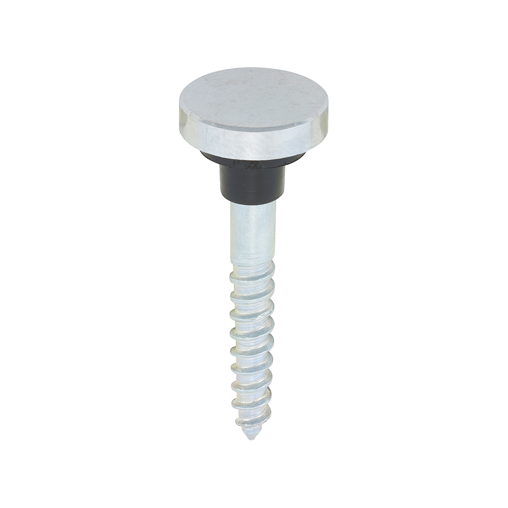 8 x 1 1/4 Mirror Screws - Zinc - Chrome Flat