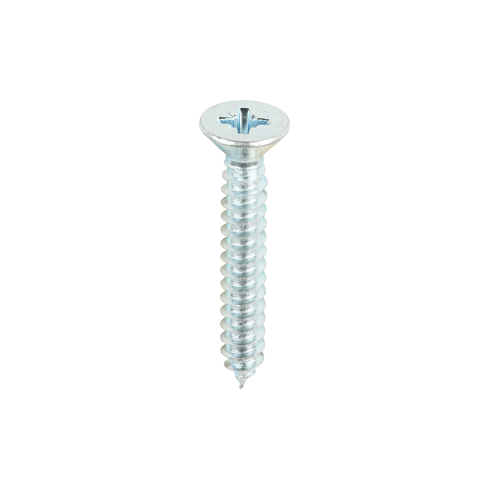 10 x 1 1/4 Metal Self Tapping Screws PZ2 CSK Zinc