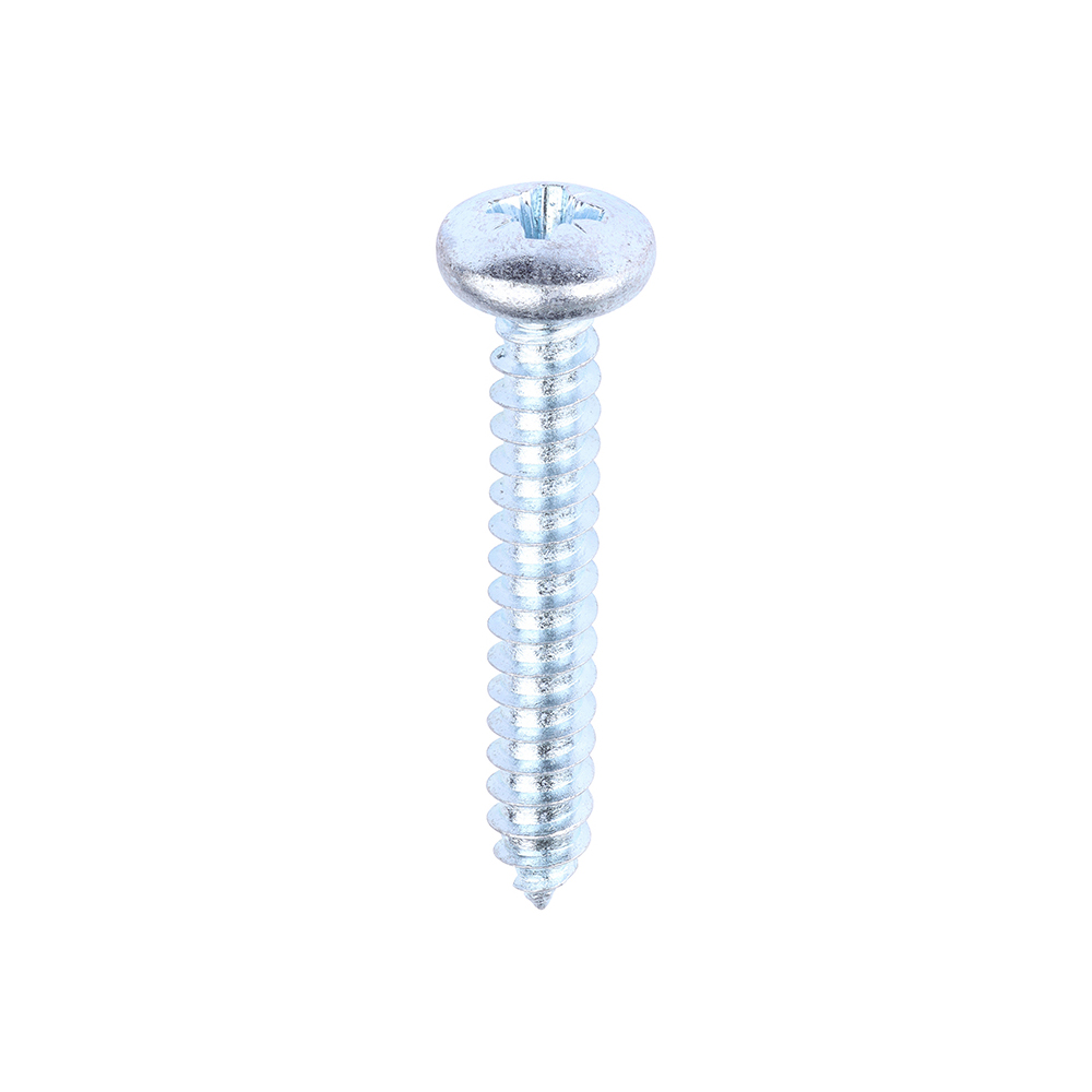 10 x 1 1/4 Self Tapping Screws PZ2 PAN Zinc