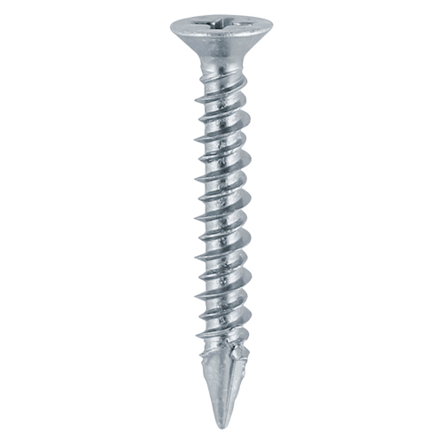 4.3 x 25 PVC Window Screw CSK -BZP