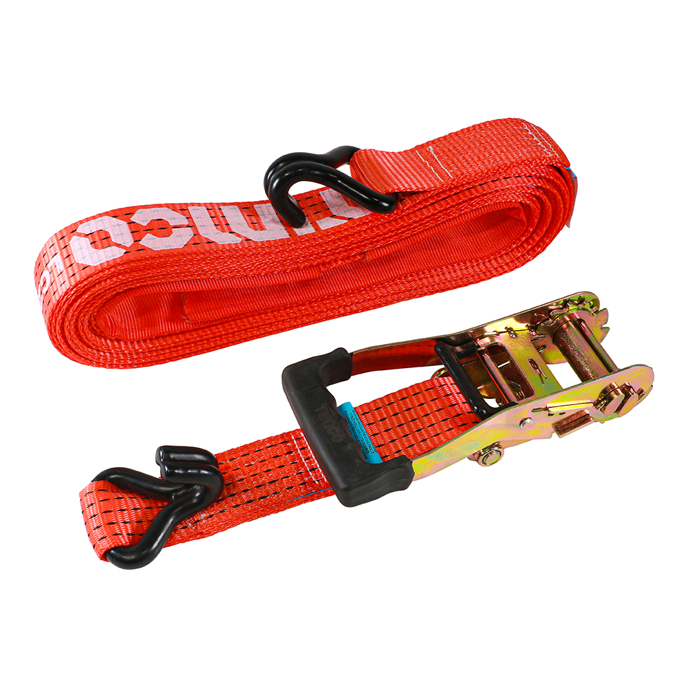 10m x 50mm J Hook Ratchet Straps -HD