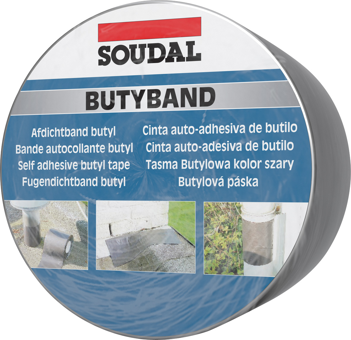 BUTYBAND BUTYL FLASHING TAPE ALUMINIUM 75MM X 10M