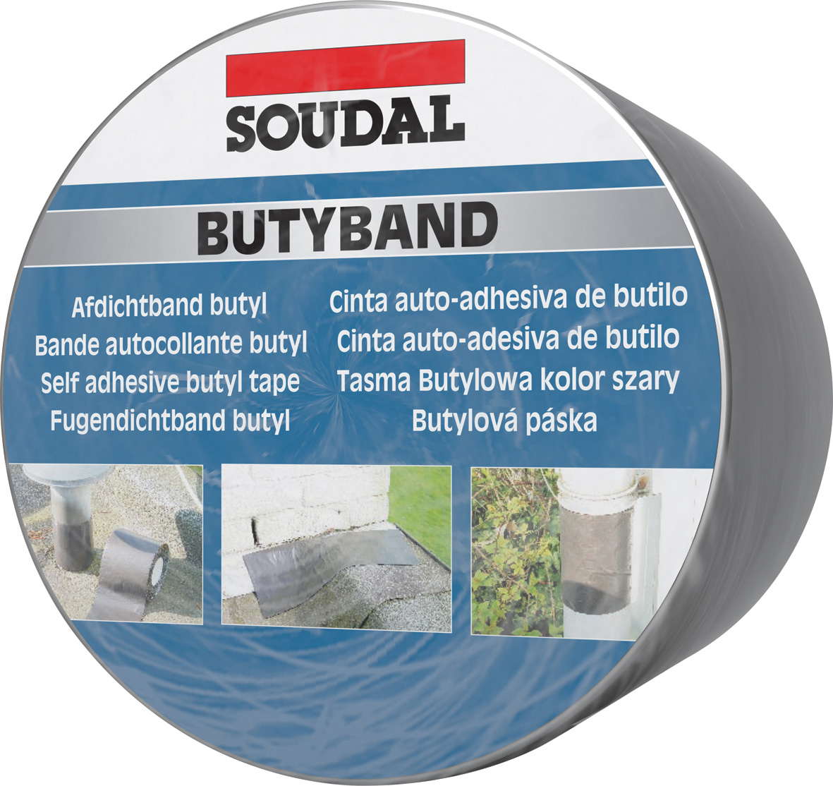 BUTYBAND BUTYL FLASHING TAPE ALUMINIUM 100MM X 10M