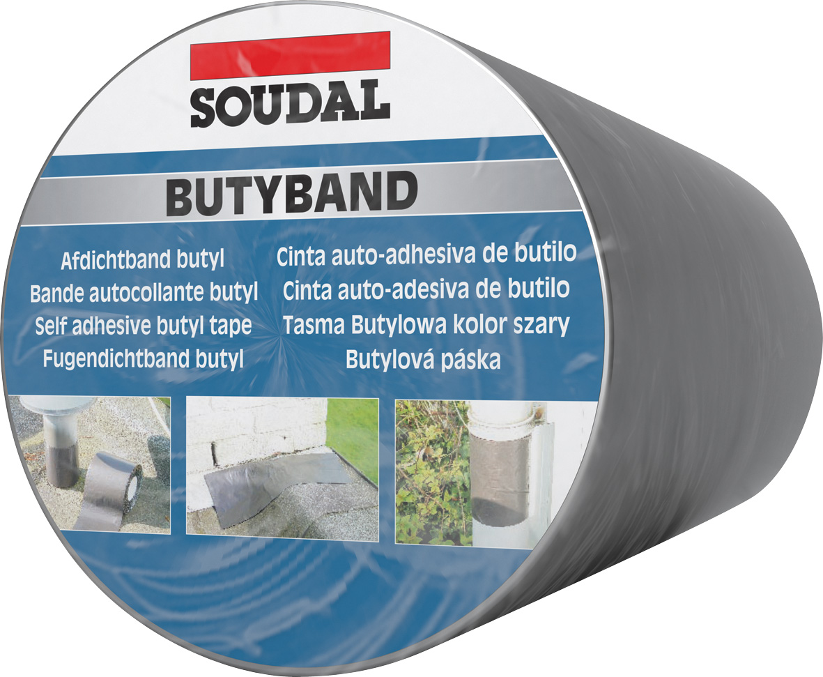 BUTYBAND BUTYL FLASHING TAPE ALUMINIUM 225MM X 10M