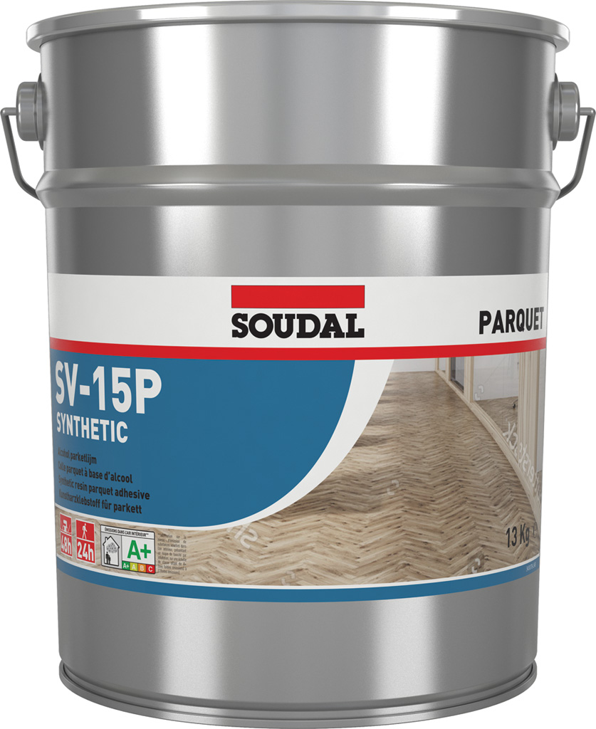 SV-15P PARQUET ADHESIVE LIGHT BROWN 13KG