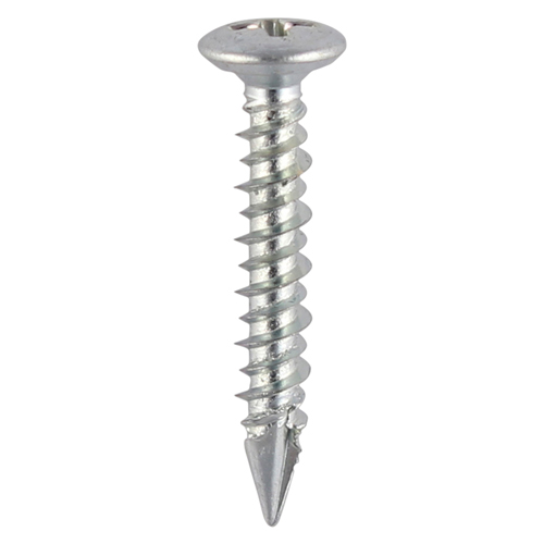 4.3 x 25 PVC Friction Stay Screw - BZP