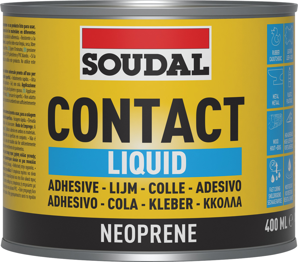 CONTACT ADHESIVE LIQUID YELLOW 400ML