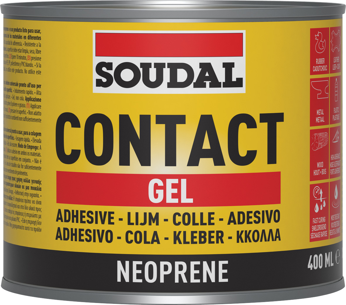 CONTACT ADHESIVE GEL YELLOW 400ML