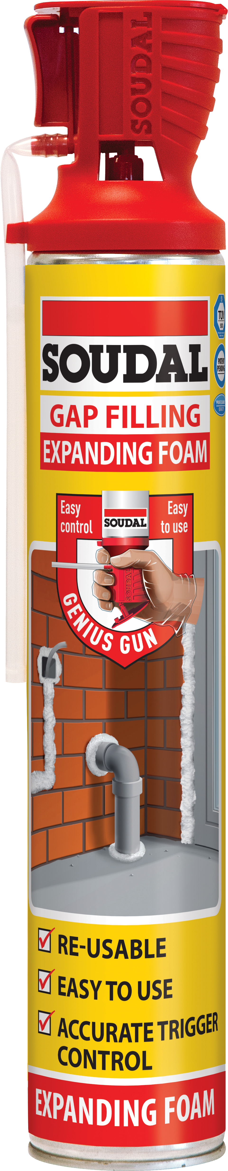 GENIUS GUN GAP FILLING FOAM 750ML