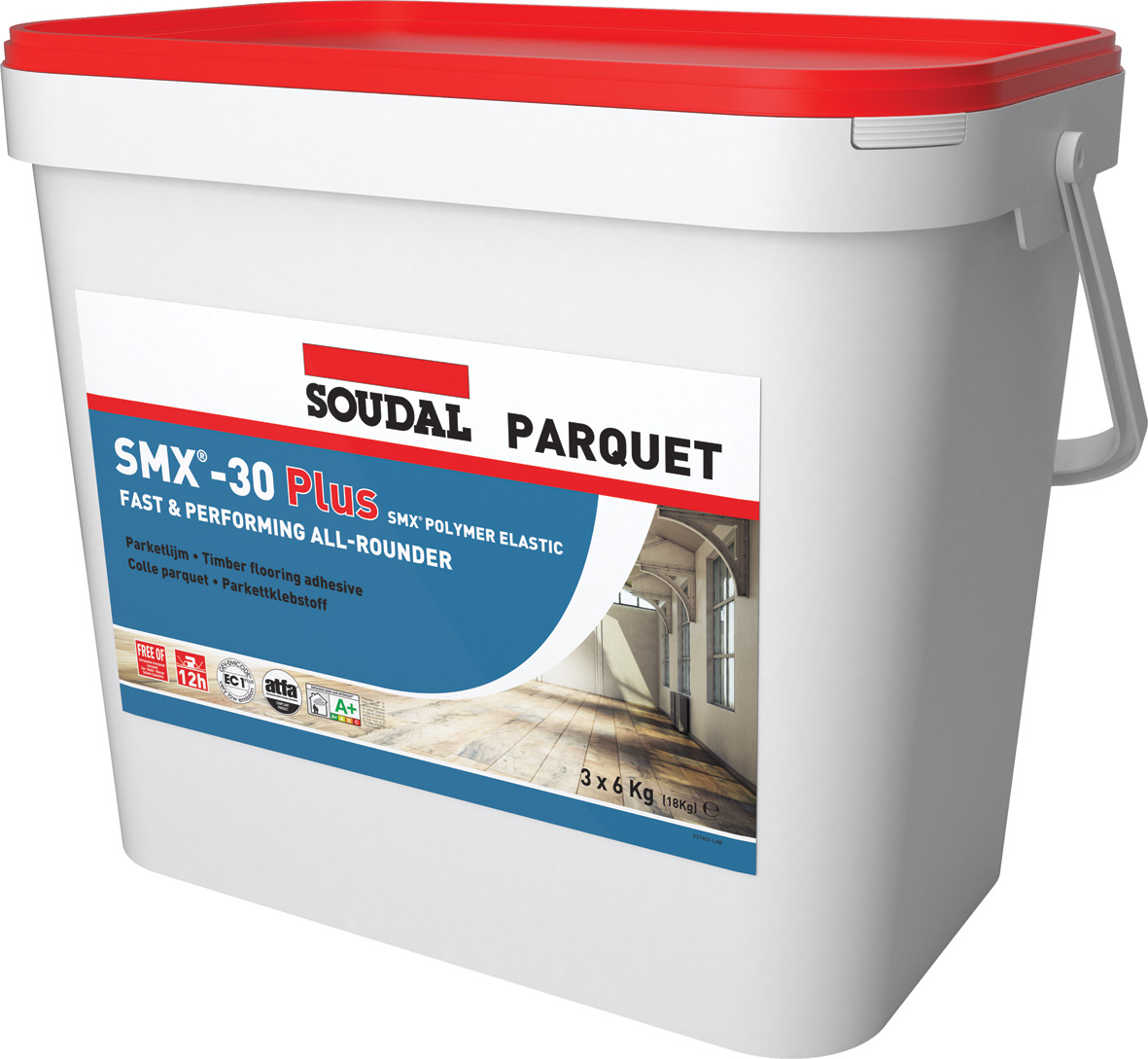 SMX-30 PLUS PARQUET ADHESIVE LIGHT BROWN 3x6kg