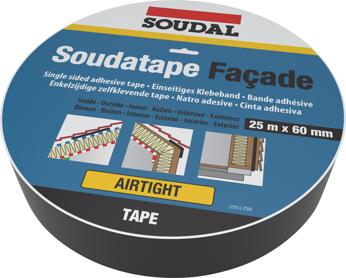 SOUDATAPE FACADE BLACK 60mm x 25m