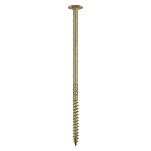 6.7 x 125 In-Dex Timber Screw Wafer Head - GRN