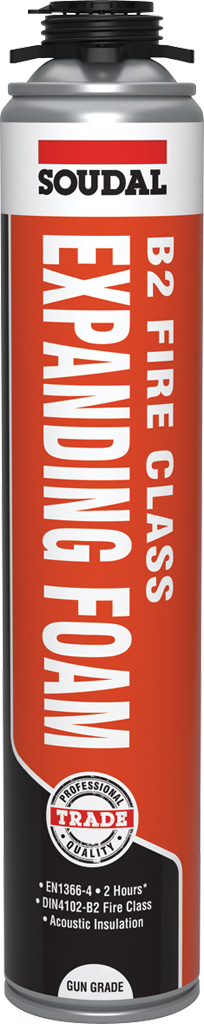 B2 FIRE & ACOUSTIC EXPANDING FOAM - GUN GRADE CHAMPAGNE 750ML