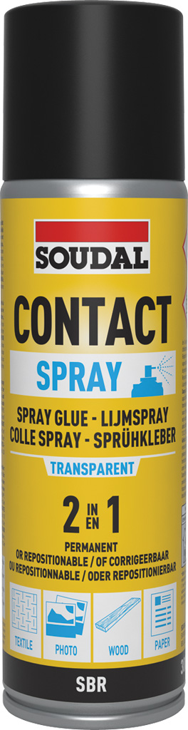 CONTACT ADHESIVE SPRAY TRANSPARENT 300ML