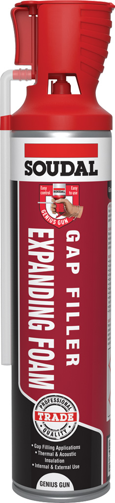 GAP FILLER EXPANDING FOAM - GENIUS GUN CHAMPAGNE 600ML