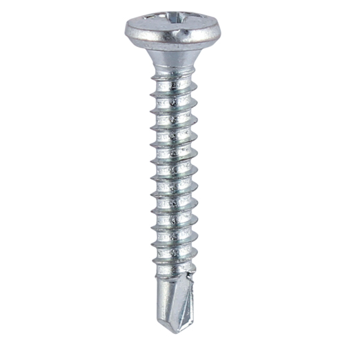 3.9 x 16 Self Drill PVC Friction Screw BZP