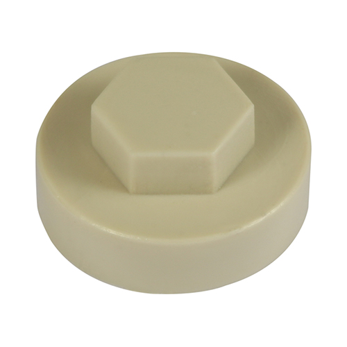 16mm Hex Cover Caps - Beige