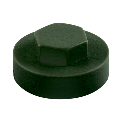16mm Hex Cover Caps - Juniper Green