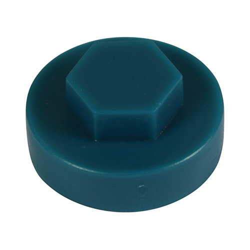 16mm Hex Cover Caps - Ocean Blue