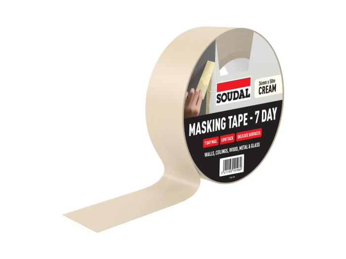 MASKING TAPE - 7 DAY Cream 36mm x 50m