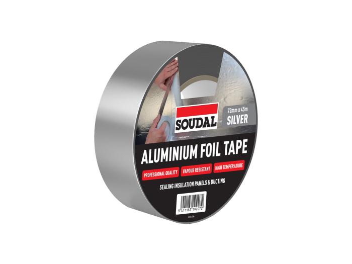 ALUMINIUM FOIL TAPE Silver 72mm x 45m