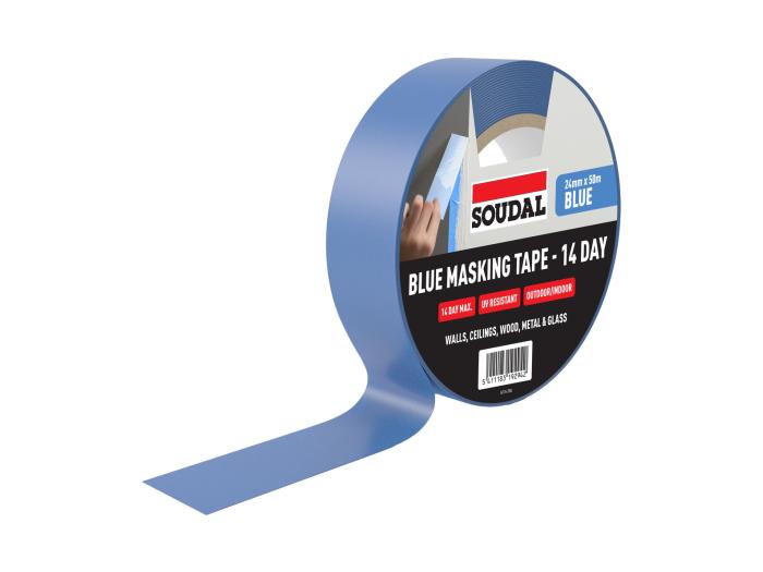 BLUE MASKING TAPE - 14 DAY OUTDOOR Blue 24mm x 50m