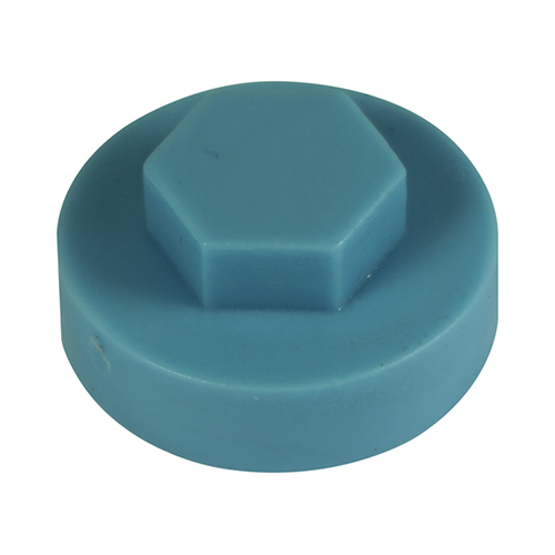 19mm Hex Cover Caps - Wedgewood Blue