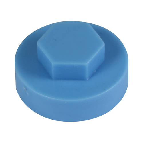 19mm Hex Cover Caps - Cornflower