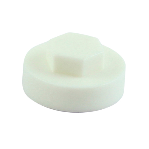 19mm Hex Cover Caps - Pure White