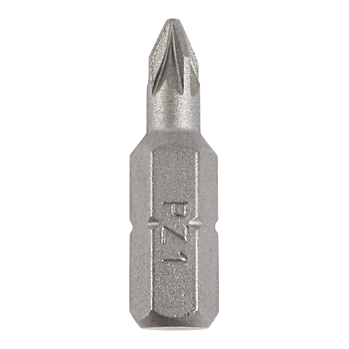 No.1 x 25 Pozi Driver Bit - S2 Grey