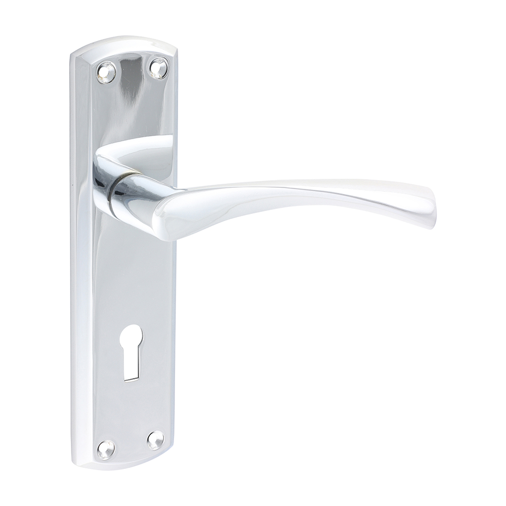 175 x 45 Zeta Lock Handles - Polished Chrome