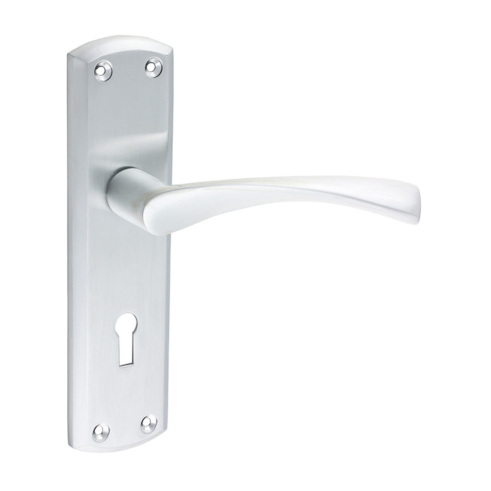 175 x 45 Zeta Lock Handles - Satin Chrome