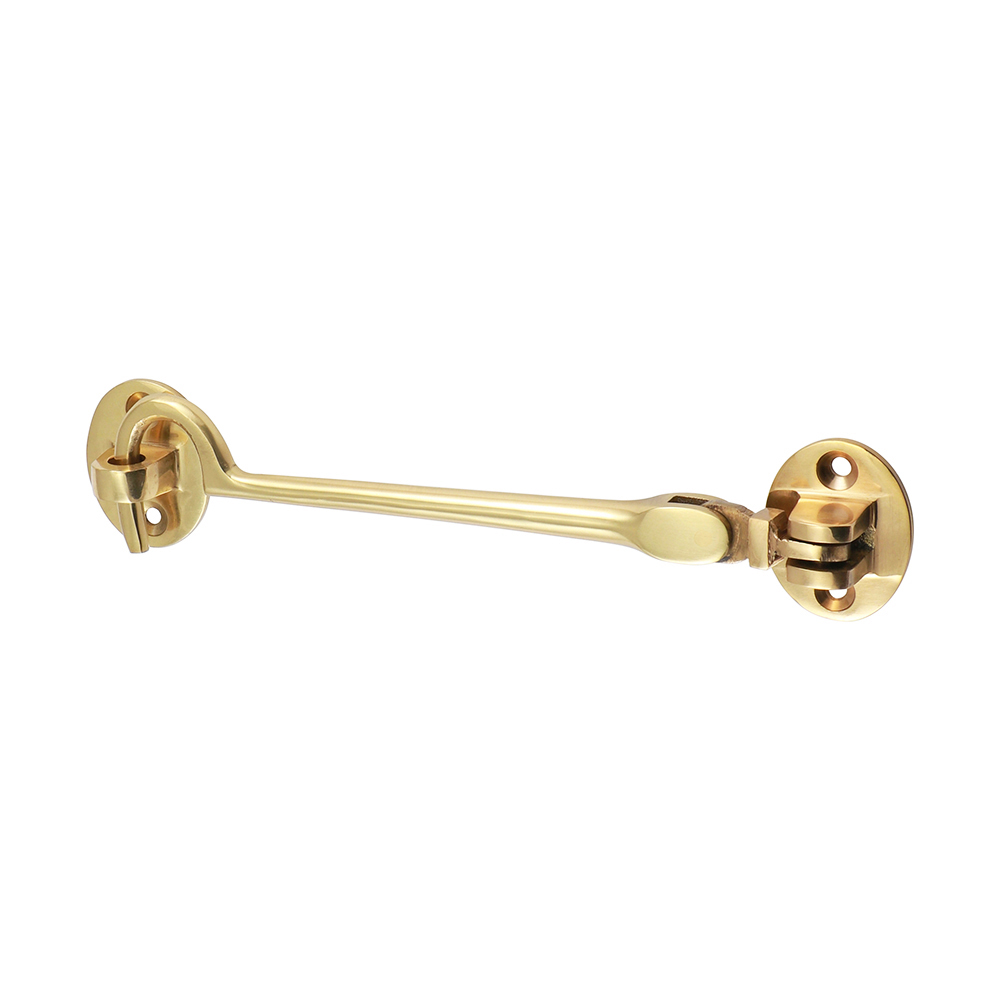 150mm Cabin Hook - Polished Brass