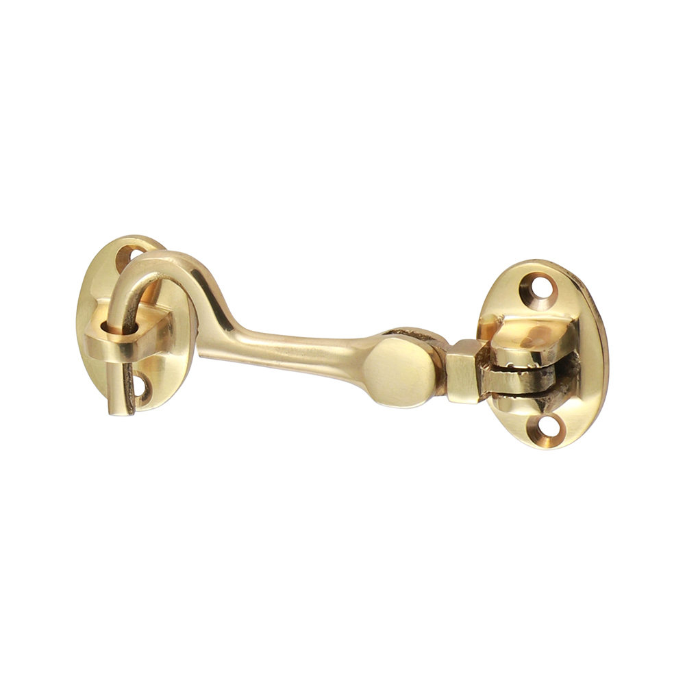 75mm Cabin Hook - Polished Brass