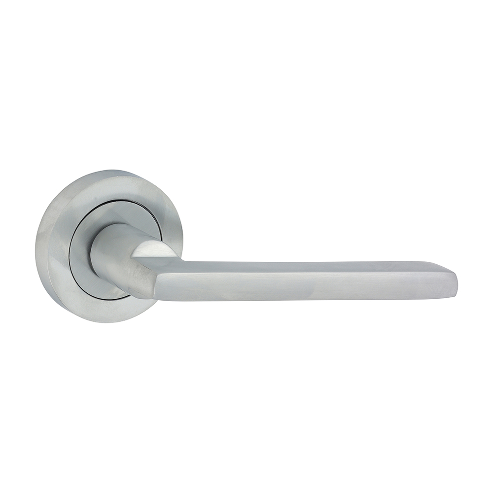 51mm Radmore Lever On Rose Handles - Satin Chrome