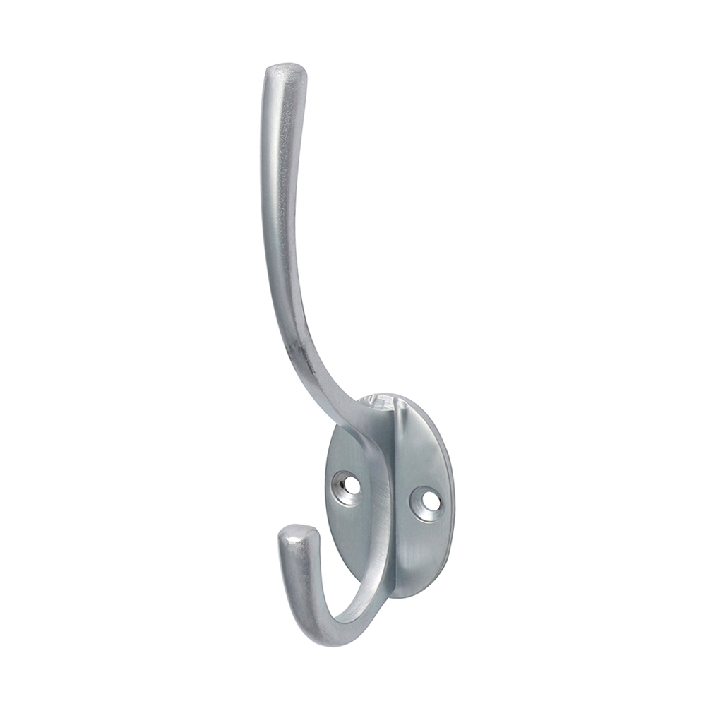 125 x 32mm Hat & Coat Hook - Satin Chrome