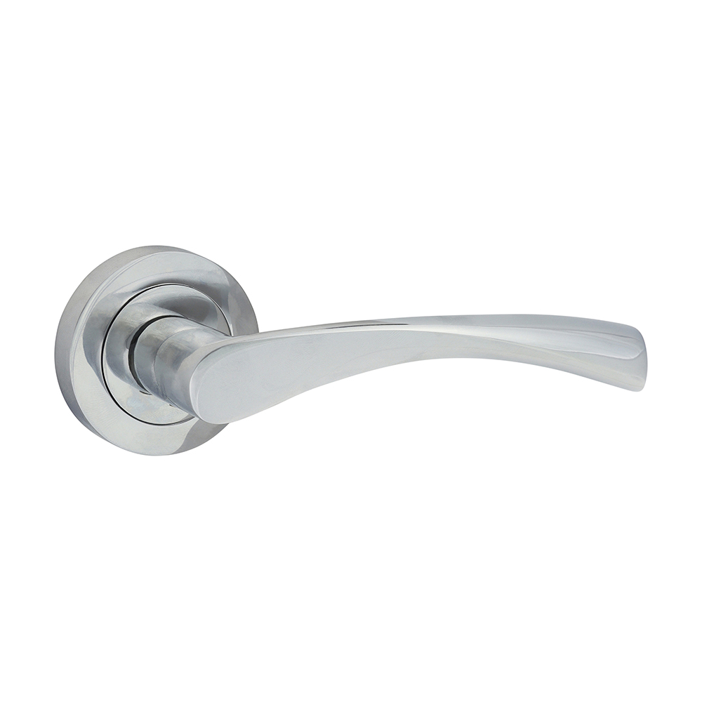 51mm Edleston Lever On Rose Polished Chrome