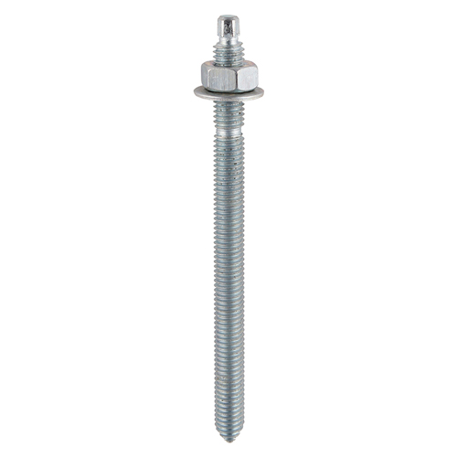 M20 x 270 Chemical Anchor Threaded Studs, Nuts & Washers - Zinc
