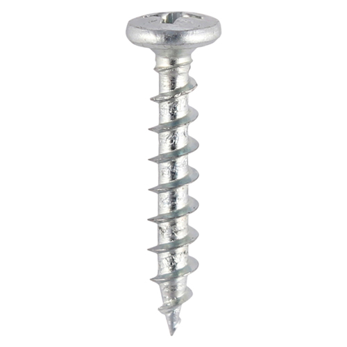 4.3 x 20 PVC Friction Stay Screw - BZP