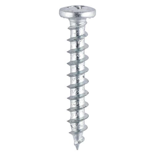 4.8 x 16 PVC Window Screw SH/PAN - BZP