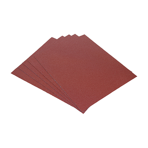 230 x 280mm Full Sanding Sheets - 80 Grit - Red