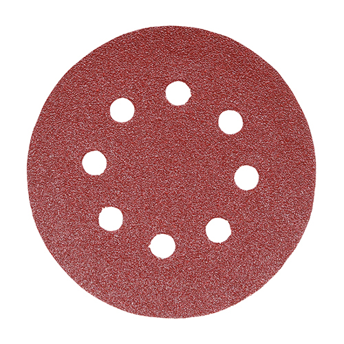 150mm Random Orbital Sanding Discs - 60 Grit - Red