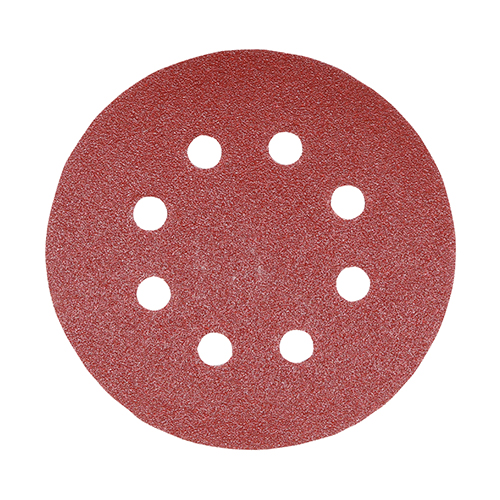 125mm (80/120/180) Random Orbital Sanding Discs - Mixed - Red