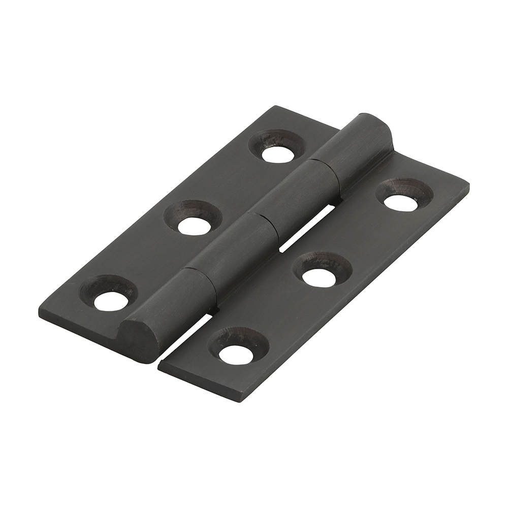 50 x 28 Solid Drawn Hinge - Solid Brass - Bronze