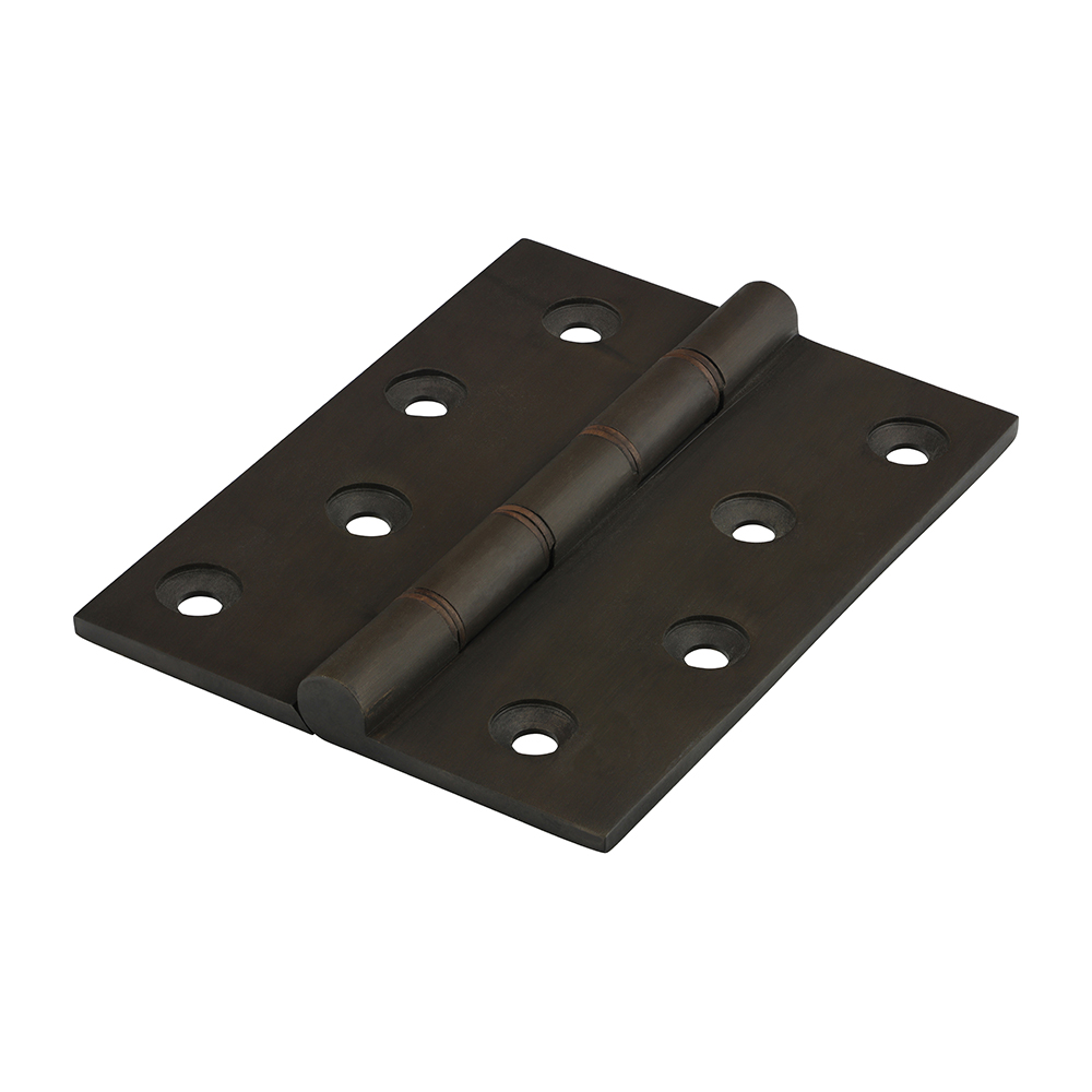 102 x 75 Double Phosphor Washered Butt Hinges - Solid Brass - Bronze